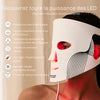 Masque facial de luminothérapie LED