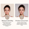 Masque facial de luminothérapie LED